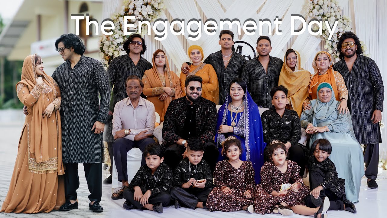 Kunjoos Engagement Day 👰 family മൊത്തം ഒത്തുകൂടിയ അടിപൊളി Ceremony ✨ #familyvlog #celebration
