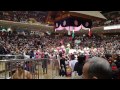 2017/01/16 大相撲 初場所　座布団投げ