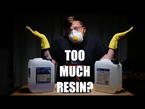 DON'T pour TOO MUCH epoxy resin !!