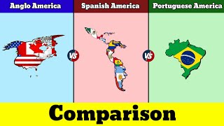 Anglo America vs Spanish America vs Portuguese America | Comparison | Data Duck 2.o