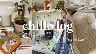 chill vlog | new semester, try-on haul, feeling burnt out, an unusual talkative vlog