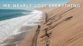 Sandwich Harbour Namibia | We Nearly Lost Our Car!! | Full Time Traveller | Land Rover Defender