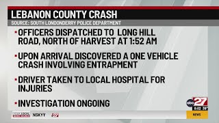 Driver injured in Lebanon County crash