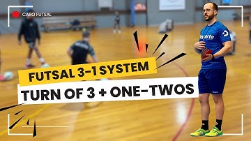 3-1 Futsal Movement to Create Goal Situations (Turn of 3 + One-Two)