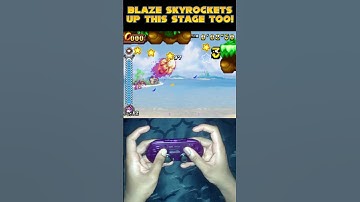 Blaze’s Skyward Sprint! Sonic Pro’s SUPER Fast Epic Ascent In Sonic Rush Adventure! #sonic #shorts