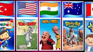 Cartoons From Different Countries || Part-1 || Info Data
