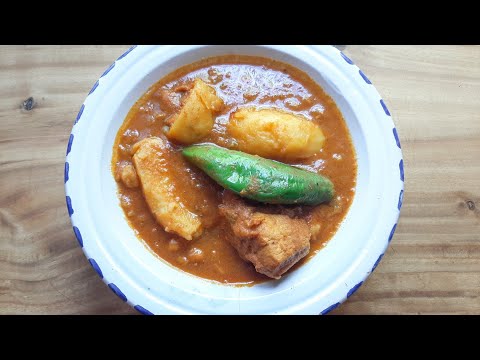 مرقة بطاطا تونسية بالدجاج على طريقتي