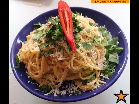 SPAGHETTI KARBONARA RECIPE.სპაგეტი კარბონარა.SPAGHETTI ALLA KARBONARA RICETTA ORIGINALE.CHEF GIGA