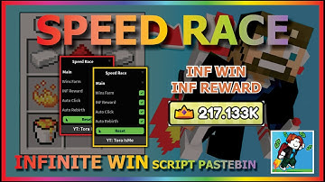 SPEED RACE Script Pastebin 2023 AUTO FARM WIN | INF WIN | INF REWARD | AUTO REBIRTH | AUTO CLICK