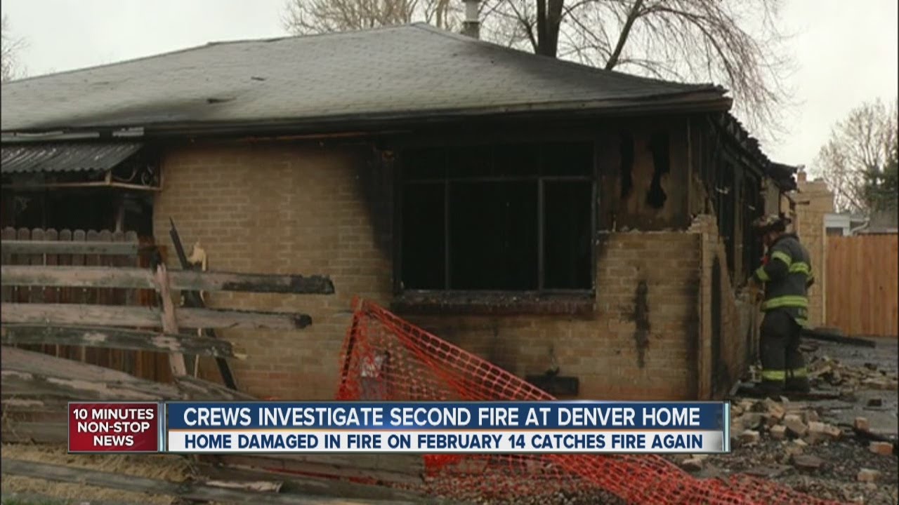 Denver house catches fire second time YouTube