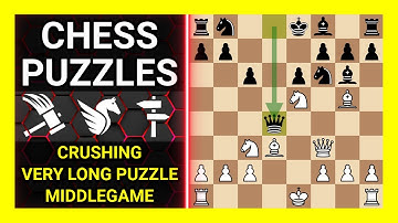 Chess Puzzles to Practice. Themes: Crushing, Very long puzzle, Middlegame. Learn Chess