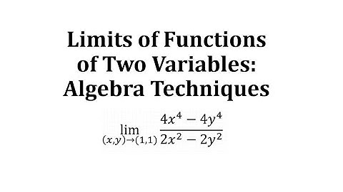 Find the Limit of a Function of Two Variables: Factor Difference of Squares