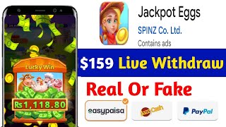 Jackpot Eggs Gameplay (SPINZ Co. Ltd) | Funny Jackpot Game online earning real or fake screenshot 3