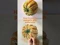 How to paint a pumpkin with watercolor (use acrylics like watercolor!) #shorts