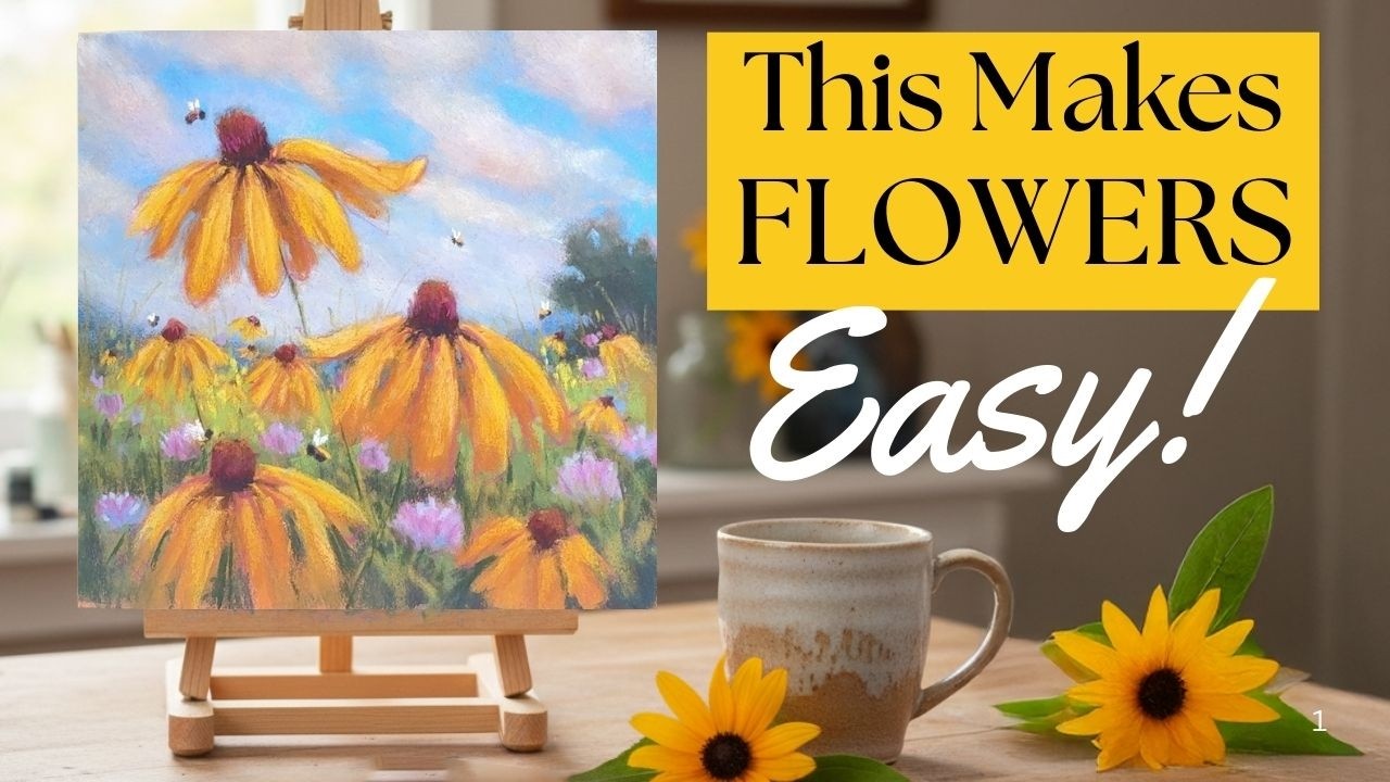 Прекратите мучиться с полевыми цветами! 🌻 Этот простой трюк с нежными пастельными тонами всё изме...