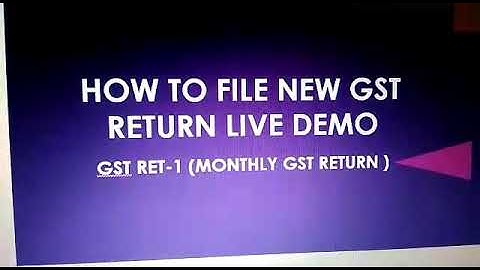 GST new return live demo, how to file GST new return