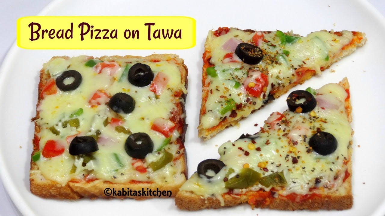 Bread Pizza on Tawa | तवे पे ब्रेड पिज़्ज़ा बनाने की रेसिपी | Pizza Recipe | KabitasKitchen | Kabita Singh | Kabita