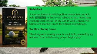 V13 Chapter Golf Glossary