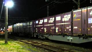 2016/02/20 JR貨物 【深夜の貨物連結の様子】8053レ EF210-4[岡]