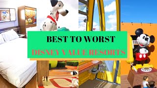 Walt disney value resorts ranked!