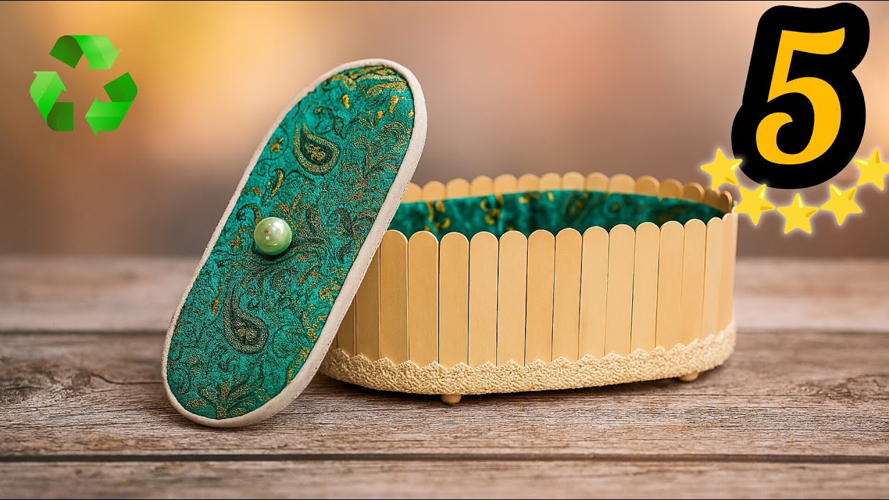 ✨ DIY Storage Bowl with Wood and Fabric ♻️😍 Creative and Unique Persian Idea