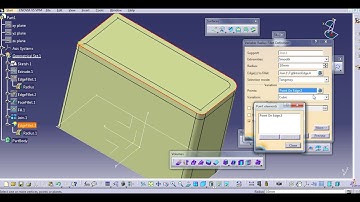FILLETS SHAPE FILLET EDGE FILLET CATIA V5