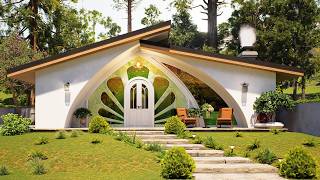 This Modern 2-Bedroom House Has the Most Beautiful Flower-Inspired Entrance!