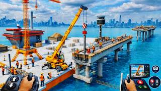 City Bridge Construction Simulator 3D  | Heavy  Crane Driving Simulator - Android Gameplay screenshot 5
