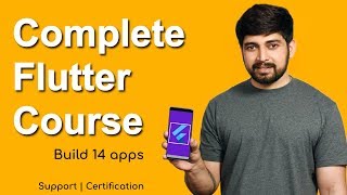 Complete flutter course with 14+ apps