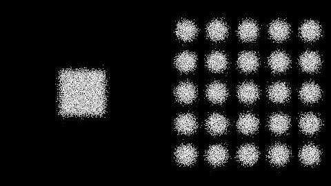 2D Diffusion Simulation and Visualization in MATLAB with Particle Overlap