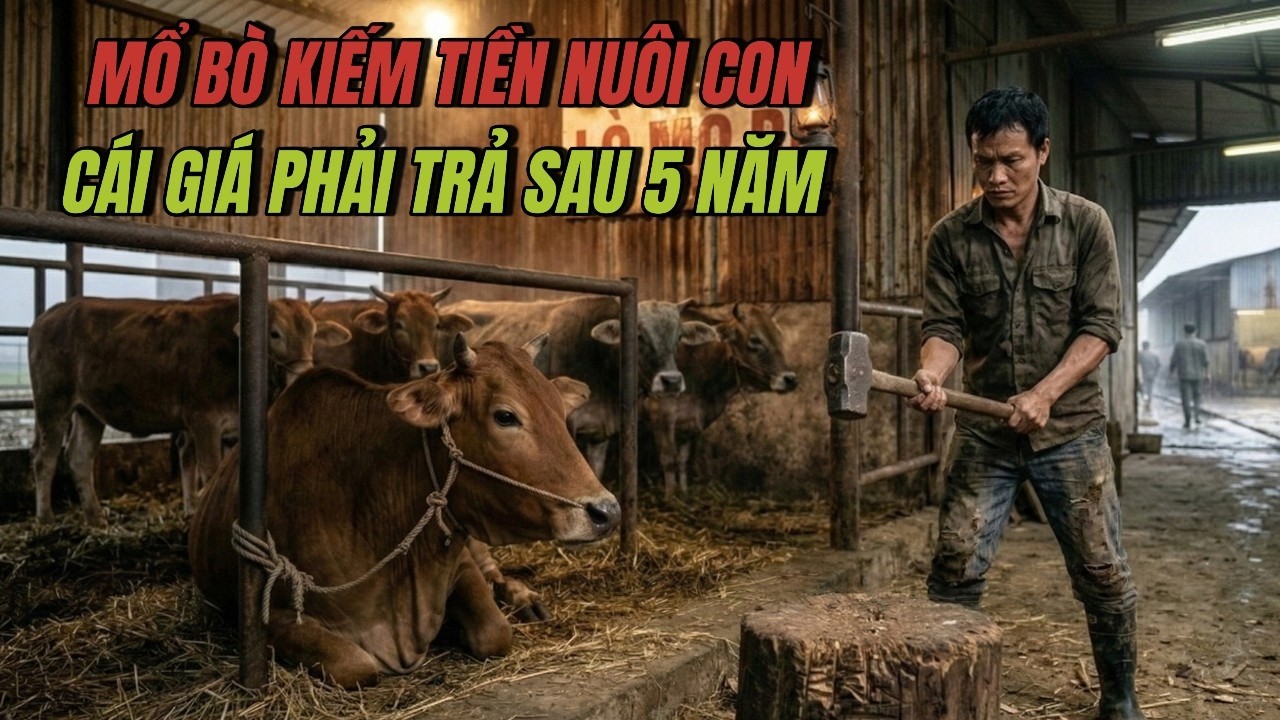 MỔ BÒ KIẾM TIỀN NUÔI CON – CÁI GIÁ PHẢI TRẢ SAU 5 NĂM