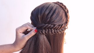 front fishtail braid hairstyle for bridesmaid | Messy Hair and fairy tale are always amazing