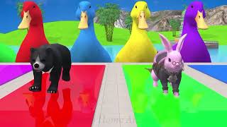 5 Giant Duck, Monkey, Piglet, chicken, dog, cat, cow, Sheep, Transfiguration fu...