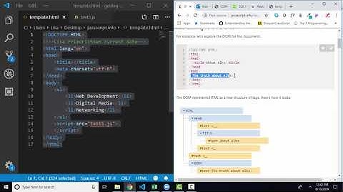 javascript.info The Modern Tutorial Part 2 1.2 DOM Tree