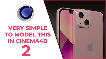 A simple way to model iPhone 13 in Cinema4D Part 2