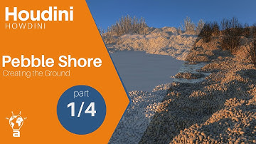HOUDINI Create a Pebble Shore  - Part 1/4 Ground