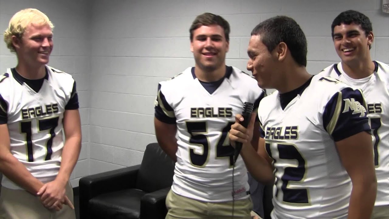 North Broward Prep Football Player Interview Media Day YouTube