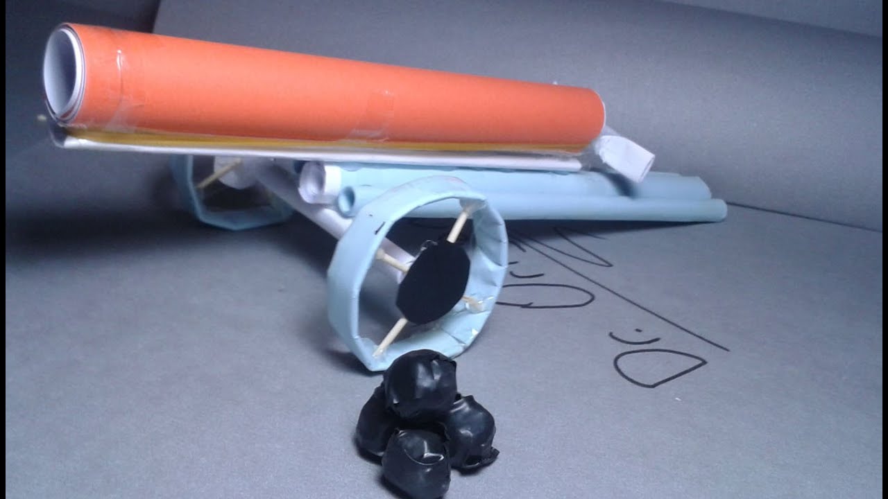 how to make paper cannon