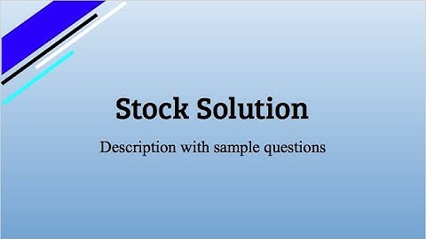 Stock Solutions | Calculations | PEBC Evaluating Exam | PEBCprep with San