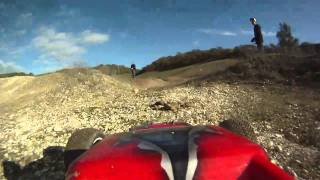 RC8te on MX Track - 25 Foot Double