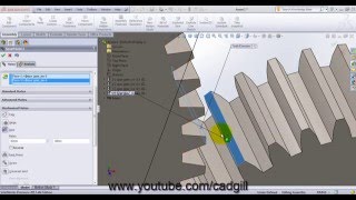 Gear Train - Video Tutorial SolidWorks Profile