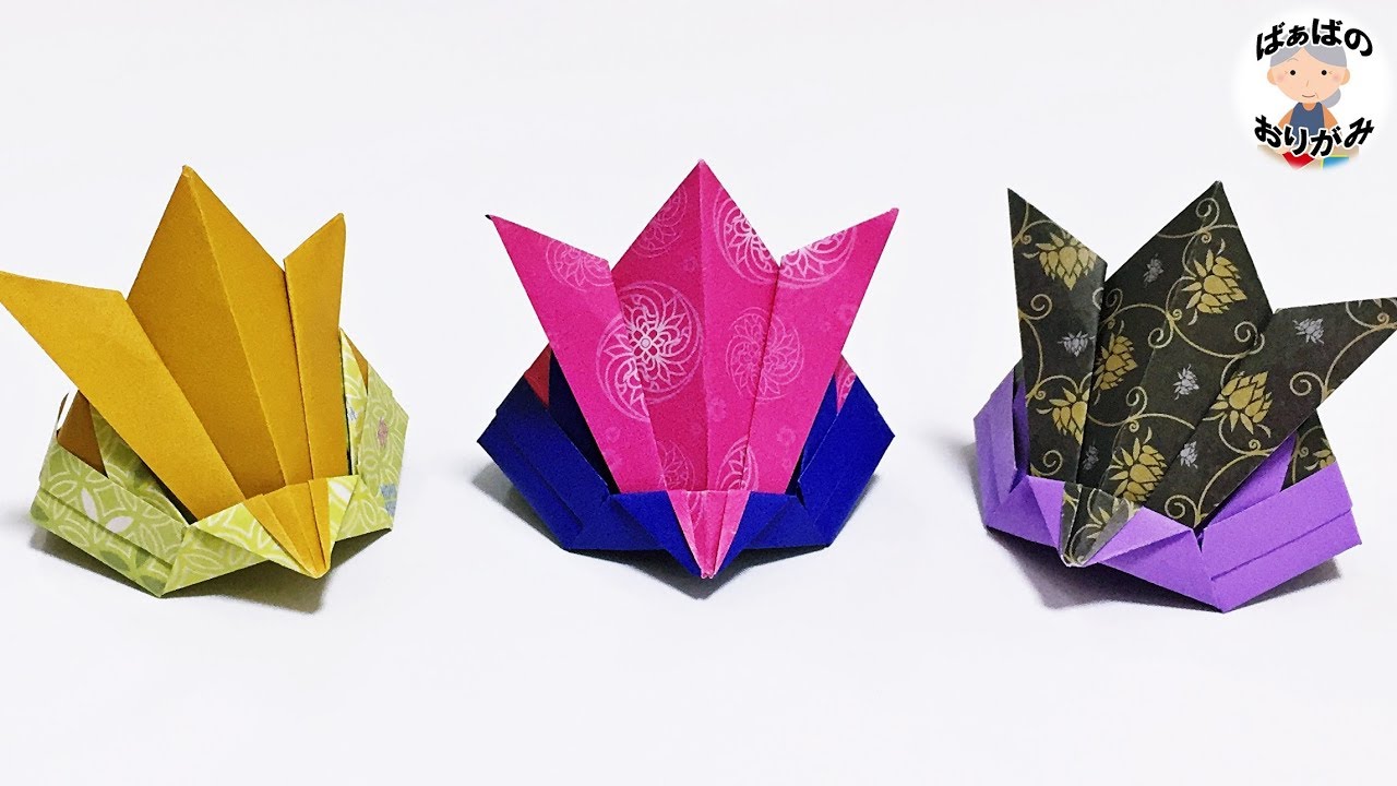 折り紙 兜のかっこいい折り方 音声解説あり Origami Samurai Helmet 子供の日シリーズ 15 ばぁばの折り紙 Youtube