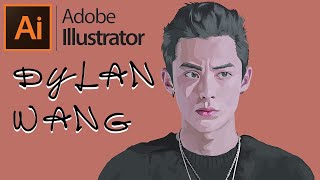 LEARN VECTOR ART.  Dylan Wang short process video in Adobe Illustrator