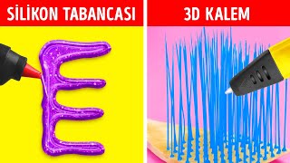 3D KALEM Mİ SİLİKON TABANCASI MI? || 123 GO! GOLD Harika El İşleri ve Kolay Kendin Yap Fikirleri