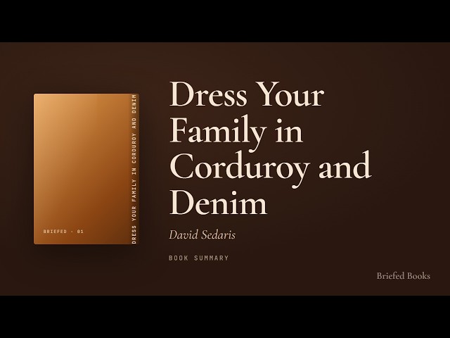 dress your family in corduroy and denim table of contents Dress Your Family in Corduroy and Denim by David Sedaris HC First Edition Like