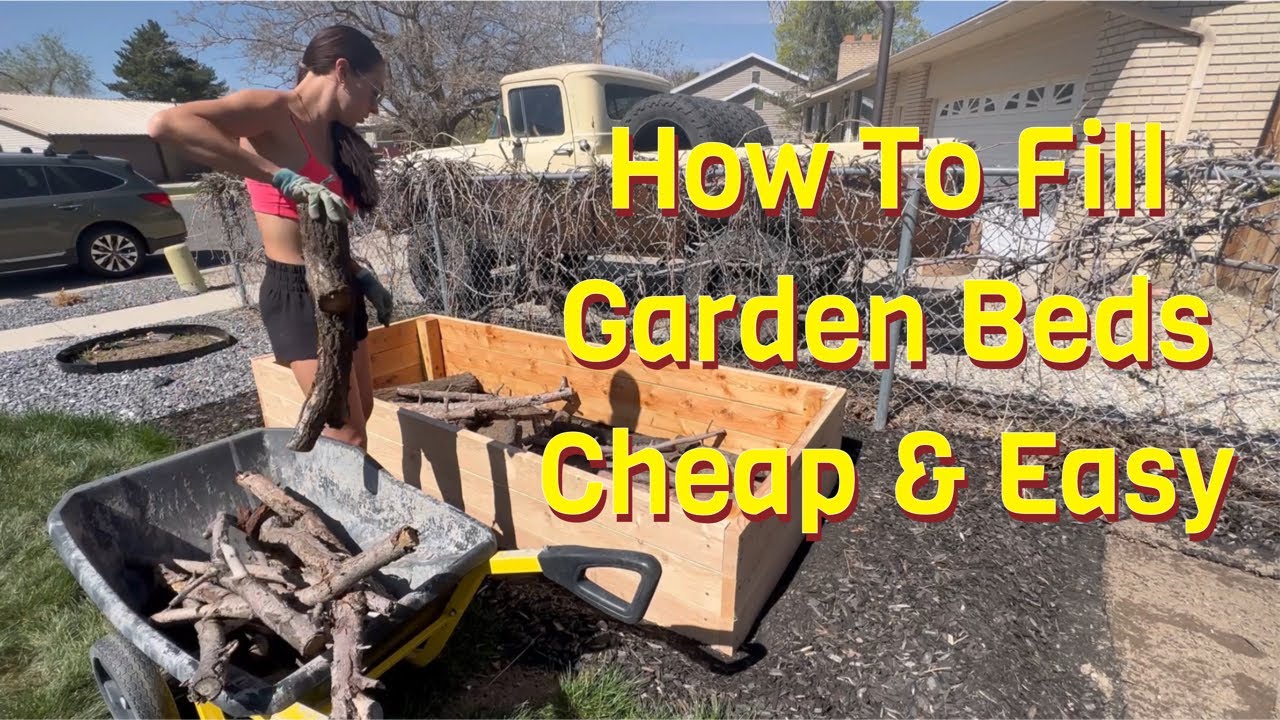 How To Fill Raised Garden Beds Cheap & Easy - YouTube