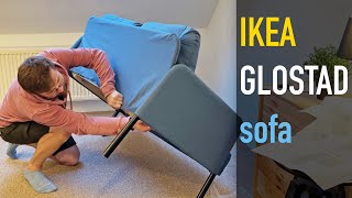 IKEA GLOSTAD sofa - Complete Step-by-Step Assembly Process