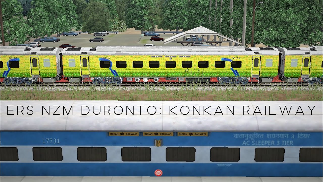 Duronto Express Journey from Mangalore to Udupi in Indian Train Simulator | Railworks
