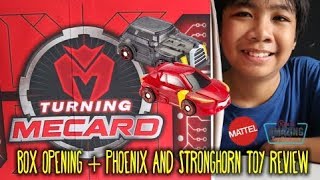 Turning Mecard Box Opening Phoenix And Stronghorn Toy Review