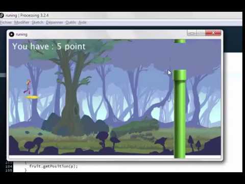 Running Girl 2D Game, Two days of learning